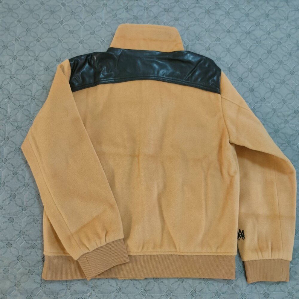 Amiri Varsity Jacket Bomber Brown Wool Size L - Picture 7 of 8